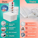 Wondersome Collapsible Shoe Rack Organizer - Retail Packaging - 12 Compartments - Like New