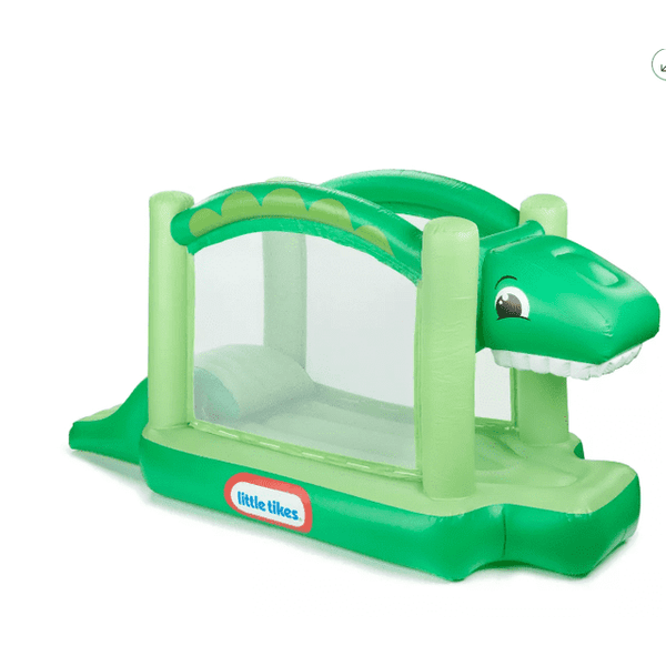 LITTLE TIKES INFLATABLE DINO BOUNCER - GREEN - Like New