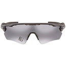 OAKLEY RADAR EV PATH XL POLARIZED SPORTS SUNGLASSES - MATTE BLACK - BLACK/RED - Like New