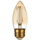 LUMINUS 300 LUMENS, 4 WATT, 3000 KELVIN,E26 BASE, FILAMENT BULB, LED - 3000K - Brand New