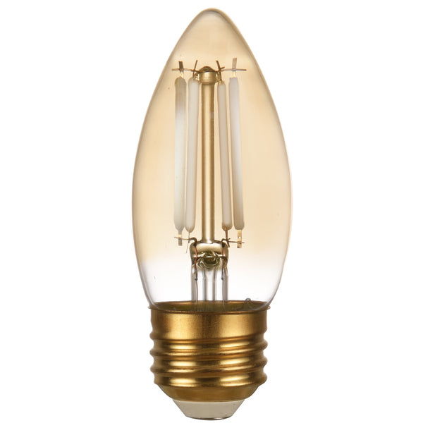 LUMINUS 300 LUMENS, 4 WATT, 3000 KELVIN,E26 BASE, FILAMENT BULB, LED - 3000K - Brand New