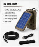 Stealth CAM Sol-Pak Solar Battery Pack 12V Solar Power Panel, Compatible - Like New