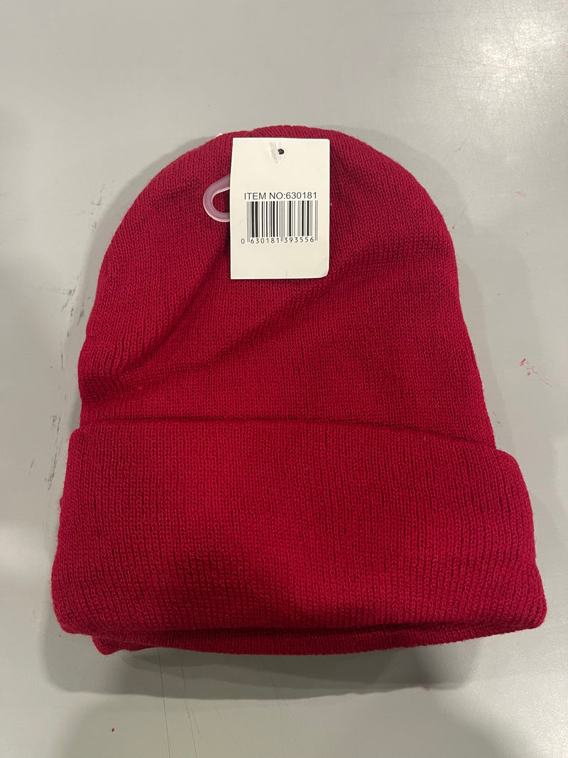GENERIC BEANIE 6PC - RED/BLUE/BLACK - Brand New