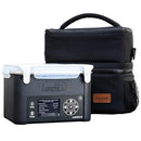 LUNCHEAZE XL CORDLESS HEATED LUNCHBOX BATTERY POWERED 6 CUP CAPACITY - BLK/WHITE - Like New
