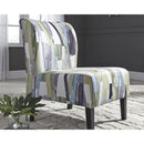 SIGNATURE DESIGN BY ASHLEY CASUAL TRIPTIS ACCENT CHAIR - MULTI EARTH TONES - Like New