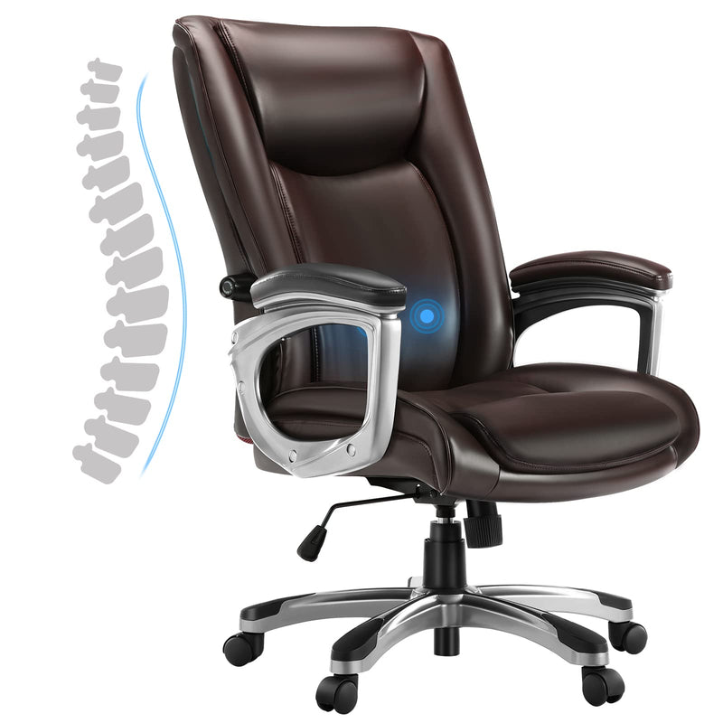 MCQ HOME OFFICE ERGONOMIC MANAGERIAL PU LEATHER DESK HIGH BACK - Scratch & Dent