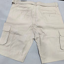 BLU ROCK MEN'S SLIM FIT STRETCH BELTED CARGO SHORTS - SIZE: MEN 38 - STONE - Brand New