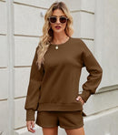 Women 2 Piece Outfits Sweatsuit Oversized Sweatshirt- ZCOFFEE M - Brand New