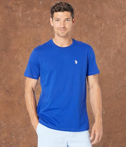 PACIFIC POLO CLUB U.S. POLO ASSN MEN SHORT SLEEVE T-SHIRT MEN MEDIUM COBALT BLUE - Brand New