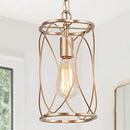 Optimant Lighting Gold Pendant Lighting for Kitchen Island, Modern Cage Lighting - Brand New