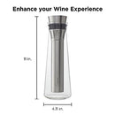 Rabbit Glass Wine Chilling Carafe Chills and Aerates Wine 750 ml Capacity CLEAR New