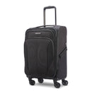 AMERICAN TOURISTER PHENOM SOFTSIDE CARRY ON SPINNER SUITCASE - BLACK - Like New