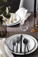 ONEIDA ALLAY 20-PIECE SILVERWARE SET FOR 4, FLATWARE B1017020AL21 - MIDNIGHT - Like New