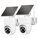 OCULVIEW 2K SOLAR SECURITY CAMERAS WIRELESS OUTDOOR DL201 - WHITE Like New