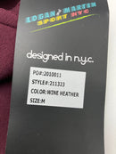 LOGAN AND MARTIN SPORT NYC JOGGER PANTS 3 POCKETS - MEDIUM, WINE HEATHER, 211323 - Brand New