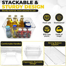 Kitch & Kasa Clear Storage Bins 4 Baskets & 2 Egg Trays Pantry Food Organization - Brand New
