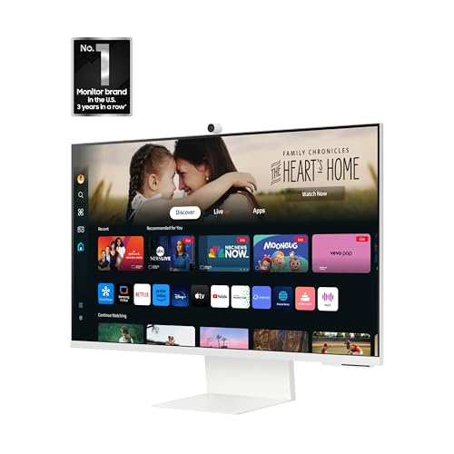 SAMSUNG 32-Inch M8 (M80D) Series 4K UHD Smart Monitor LS32DM801UNXZA - White - Like New