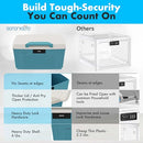 SereneLife Lockable Storage Container 6.5 Gallon Box Lock B0CC754ZYT - Bluee - Brand New