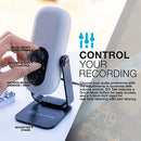 JLAB GO TALK USB-C MICROPHONE WITH CARDIOID AND OMNIDIRECTIONAL MODES - WHITE - Like New