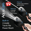 AQUACARE High Pressure 50-mode Rain & Handheld 3-way Shower Head - Matte Black Like New