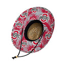 FOCO Ncaa College Team Logo Floral Sun Straw Hat - Team Logo - Brand New