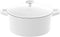 Cuisinart 5.5 QT. Round Cast Iron Casserole - Glossy White Like New