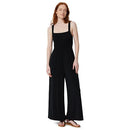 AMAZON ESSENTIALS WOMEN'S SQUARE NECK WIDE LEG SLEEVELESS JUMPSUIT - 2XL - BLACK - Brand New
