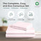 THREAD SPREAD 100% Organic Cotton Bed Sheet Set 655466225537 - KING BLUSH PINK Like New