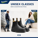 BLUNDSTONE CHELSEA BOOTS MEN/WOMEN CLASSIC 558 BLACK SIZE 6.5M/8.5W - Like New