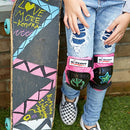 Wipeout Dry Erase Kids Pad Set Knee Pads Elbow Pads and Wristguards WP4102-3PK - Like New