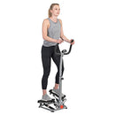 Sunny Health & Fitness Twist Stepper with Handlebar Stair Step Machine - BLACK - Like New