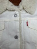 Levi's womens 90s Sherpa Trucker Jacket (Standard and Plus) Size Large - White - Brand New