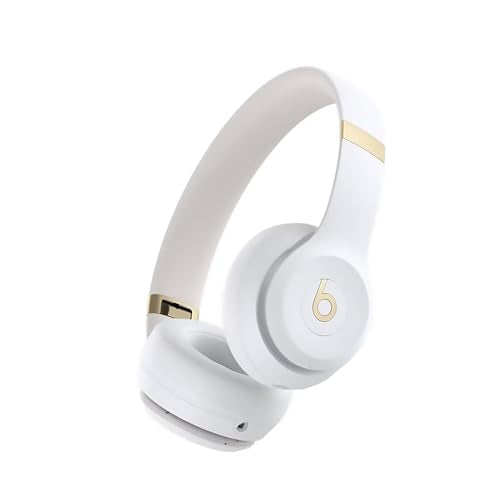 BEATS SOLO 4 - WIRELESS BLUETOOTH ON-EAR HEADPHONES - MC2M4LL/A WARM WHITE - Like New
