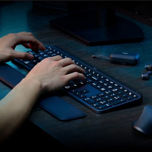 Logitech MX KEYS S Combo Performance Wireless Keyboard and Mouse Palm Rest - Like New