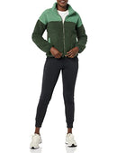 AMAZON ESSENTIALS WOMEN'S LONG SLEEVE FLEECE ZIP-UP SHERPA - XS - DG/SGS - Brand New