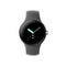 GOOGLE PIXEL WATCH LTE POLISHED SILVER STAINLESS CHARCOAL ACTIVE BAND - Like New