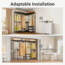 VIPEK V40 Heavy Duty Clothes Rack Modular Closet System Clothing Rack - Silver - Brand New