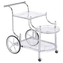 Coaster Home Furnishings Sarandon 3-Tier Metal Glass Bar Cart - 910076 - Brand New