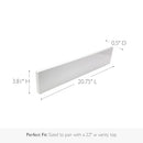 Design House Universal Cultured Marble Side Splash, 21.5" B003UH9KFG White - Brand New