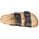 BIRKENSTOCK ARIZONA BIRKO-FLOR - SIZE MEN 12 (AU/UK M10.5) - BLACK - Like New