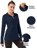 FKEEP WOMEN'S POLO SHIRTS LONG SLEEVE UPF 50+ - SIZE: WOMEN 2XL - MIDNIGHT BLUE - Brand New