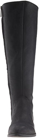 Nine West Women's Nicolah-Wide Leather Winter Boot, Black, 8.5 M US - Black - Brand New