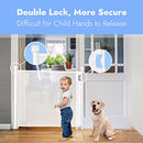 Papablic Retractable Baby Gate, Auto Lock Safety, 34" x 71", B09JJW48RX - Like New