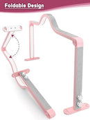 KALOLARY-A363 32" FOLDABLE HALF MOON LIGHT FOR NAIL DESK PHONE HOLDER - PINK - Like New