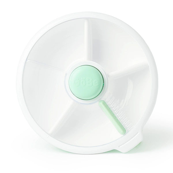 GOBE KIDS' LARGE SNACK SPINNER SLIDE LUNCH FOOD STORAGE - 22OZ - MINT GREEN - Brand New