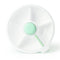 GOBE KIDS' LARGE SNACK SPINNER SLIDE LUNCH FOOD STORAGE - 22OZ - MINT GREEN - Brand New
