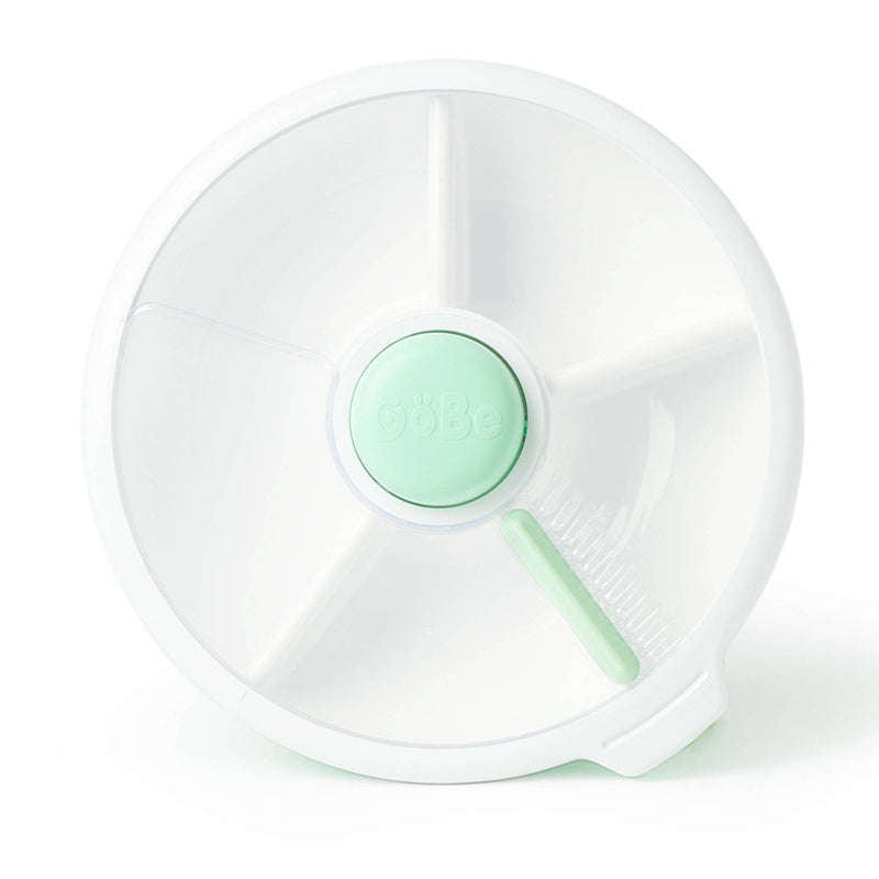 GOBE KIDS' LARGE SNACK SPINNER SLIDE LUNCH FOOD STORAGE - 22OZ - MINT GREEN - Brand New