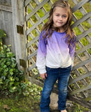 ARSHINER GIRLS CASUAL TWIST FRONT LONG SLEEVE CROP TOPS PULLOVER - SIZE 160 - Brand New