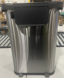 SIMPLI-MAGIC 50 LITER SOFT-CLOSE TRASH CAN, BUILT IN FILTER - STAINLESS STEEL - Like New