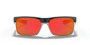 Oakley Twoface Low Bridge Rectangular Sunglasses OO9256 - RUBY PRISM Black - Like New